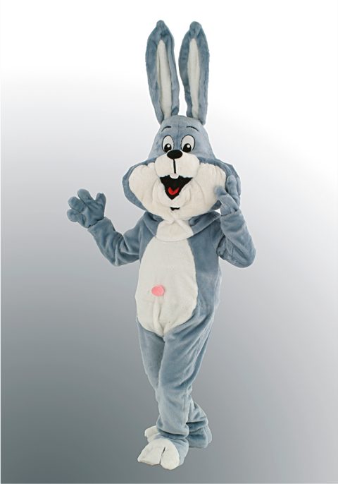 Rabbit with upright ears